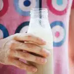 clear glass bottle