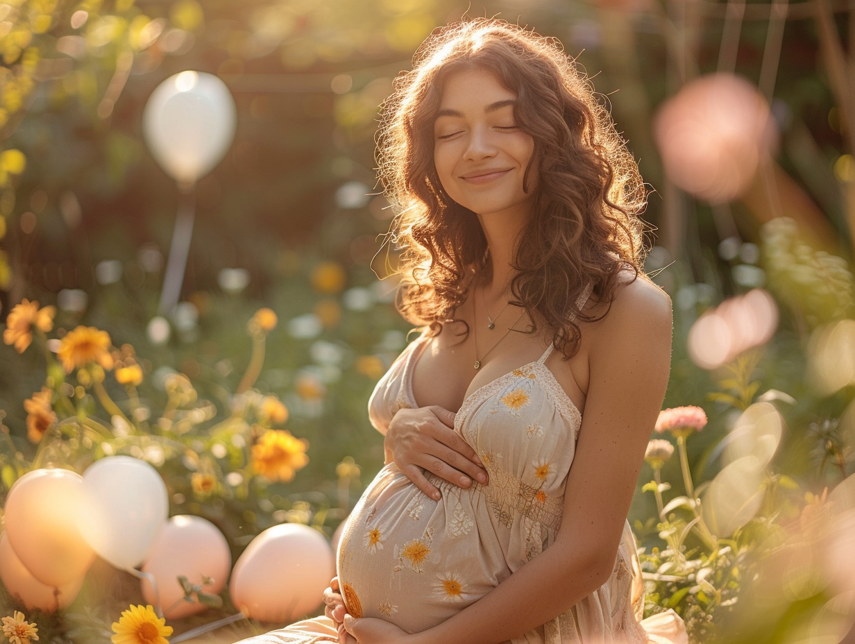 symptômes de grossesse gémellaire : femme enceinte